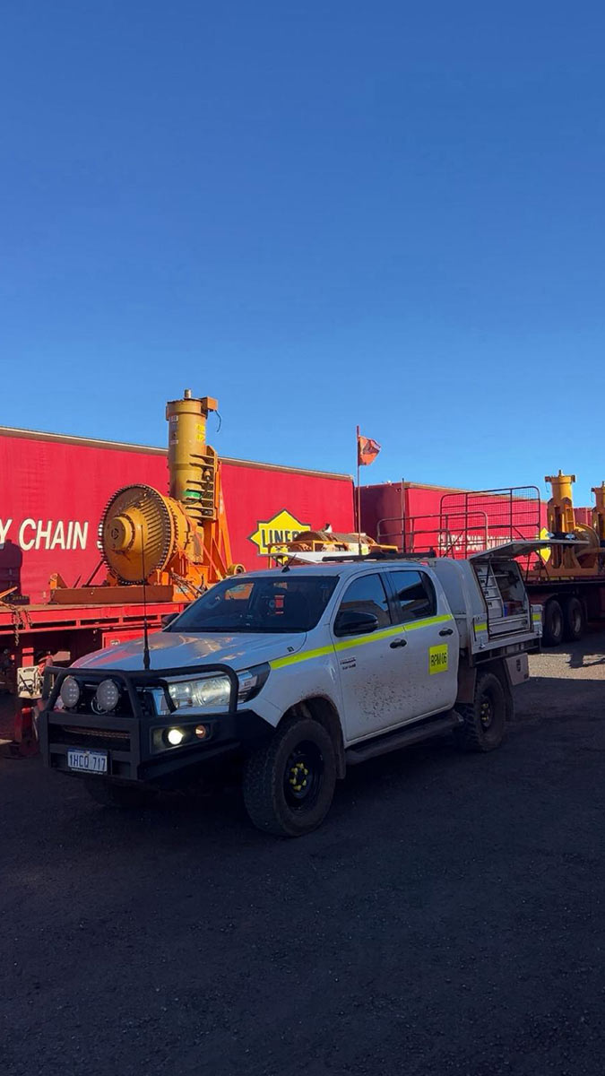 On-site support, mine laydown