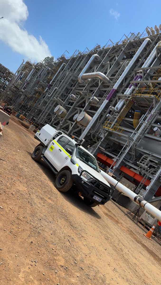 Field service at a processing plant